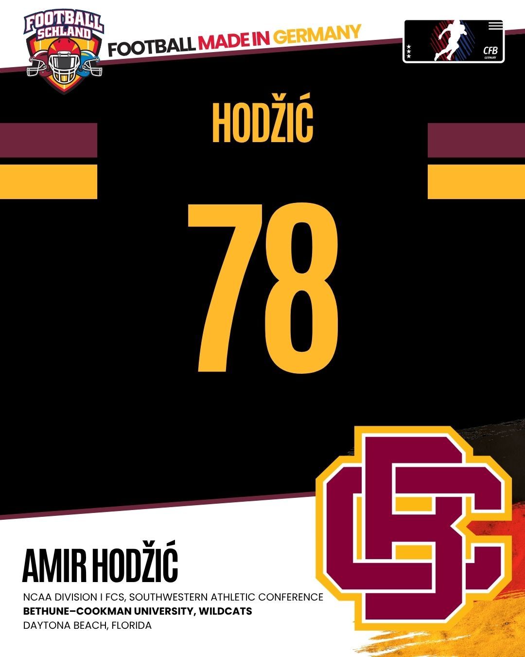 Amir Hodžić Spielerkarte