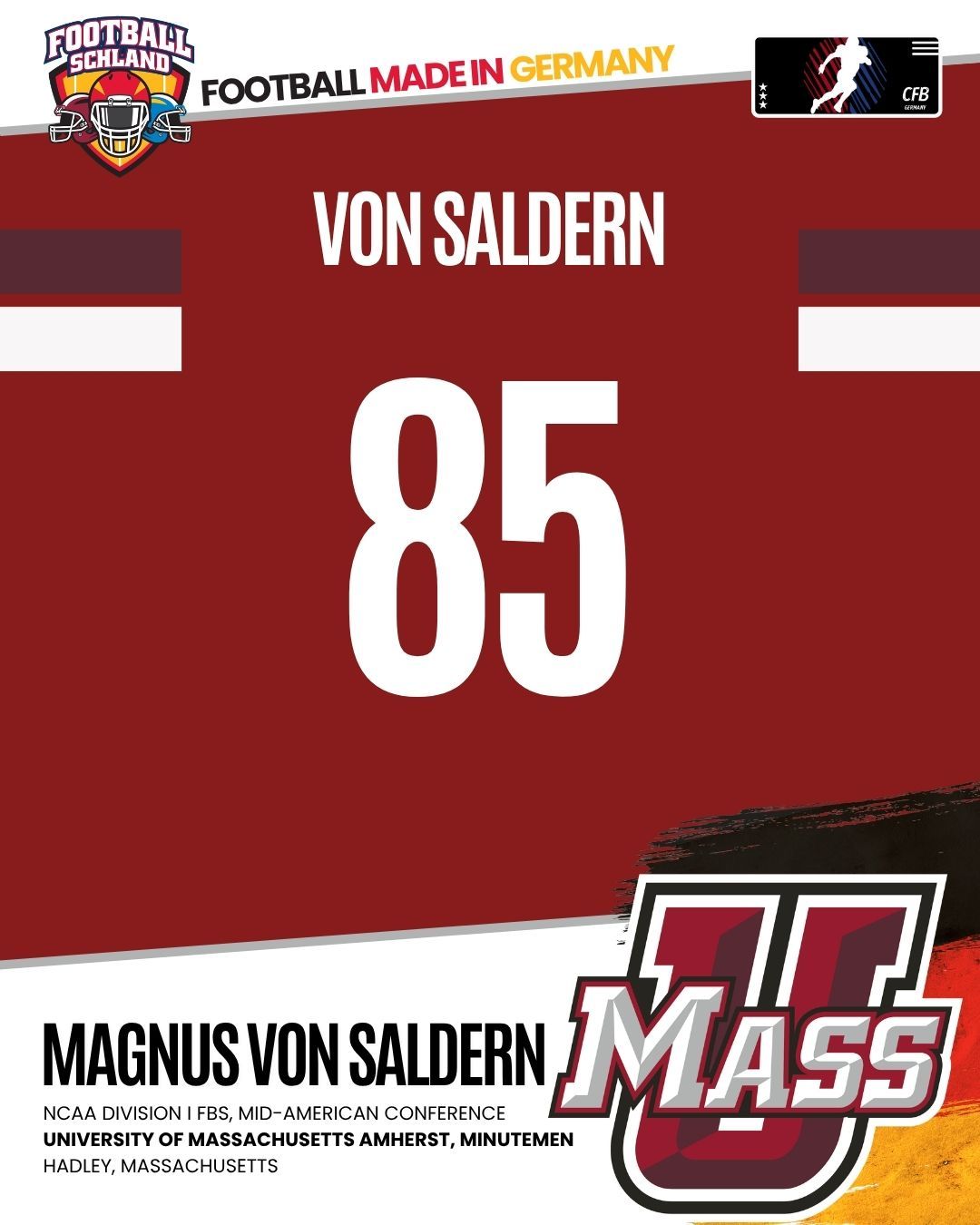 Magnus von Saldern Spielerkarte