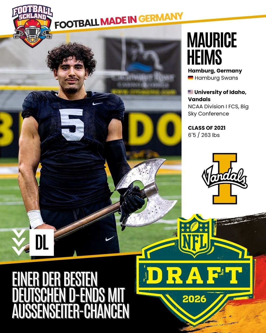 Maurice Heims Spielerkarte