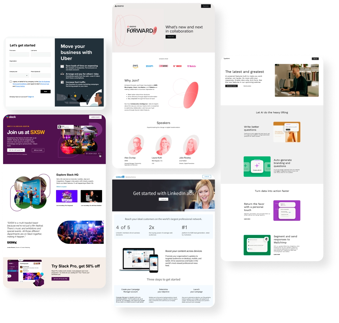 landing page template tools allow for developing multiple pages