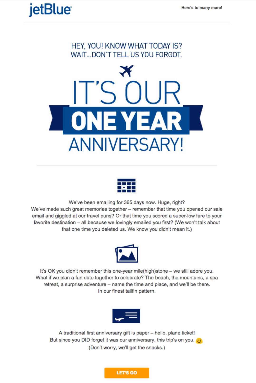Knak Jetblue Email