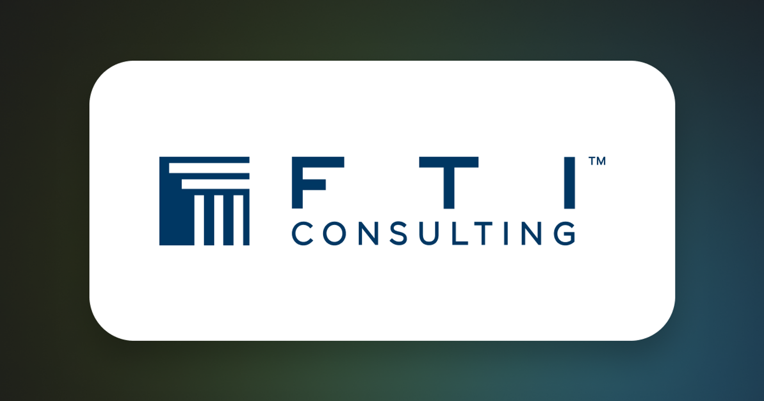 FTI Consulting Customer Success Story Banner