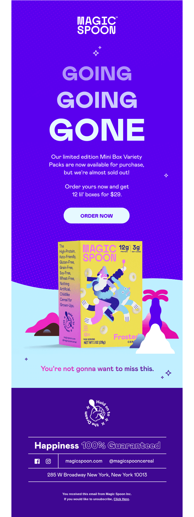 Magic Spoon Email