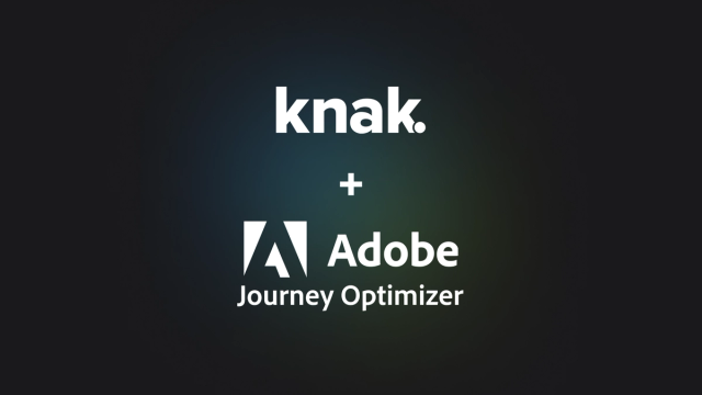 Knak and Adobe Journey Optimizer Logos