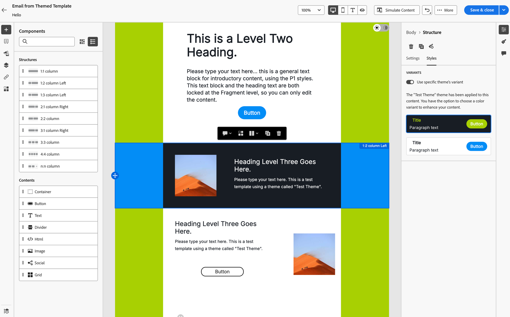 Brand Theme Stucture