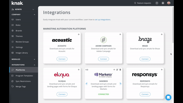 GIF Knak Integrations