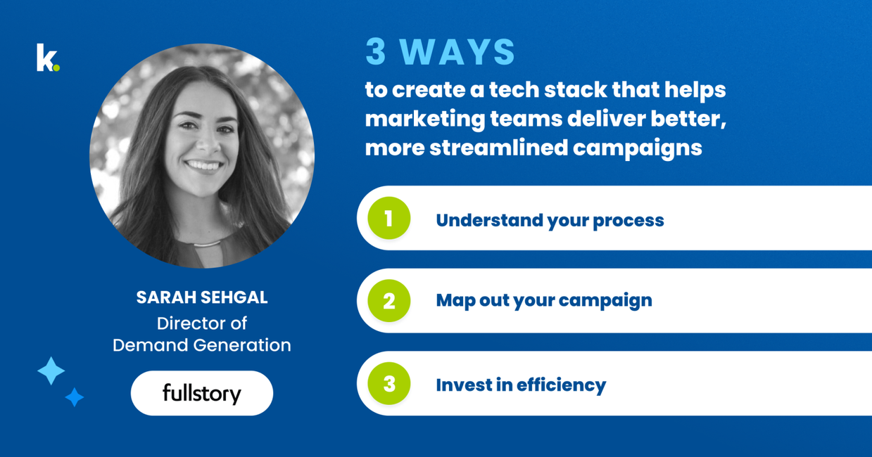 Fullstory Sarah Sehgal, Director of Demand Generation