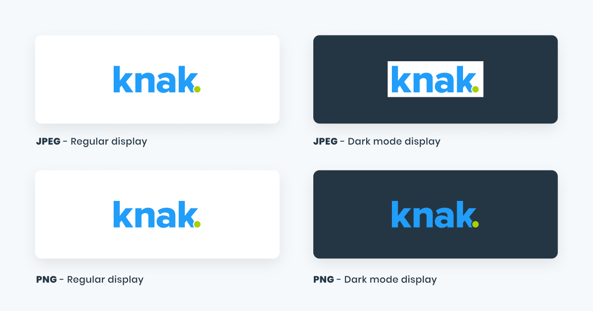 Rule #2: Always use transparent PNGs for logos.