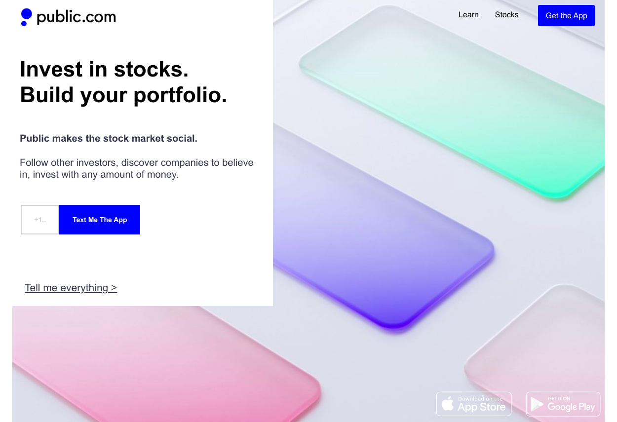 Featured landing page example