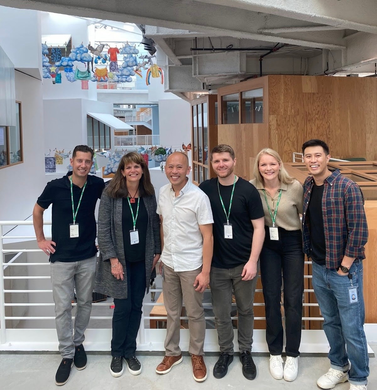 The Knak team hangs out on the Meta Campus