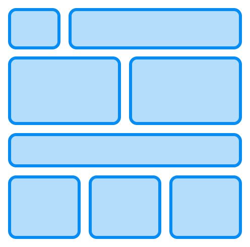 Magazine-style template