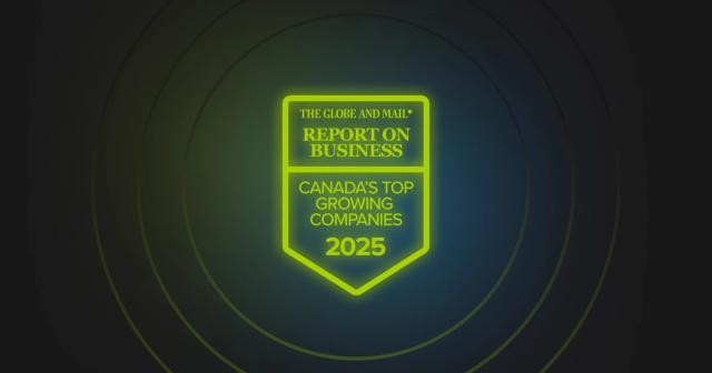 The Globe and Mail, Canada's Top Growing Companies 2025, Knak 3 year revenue growth 184%