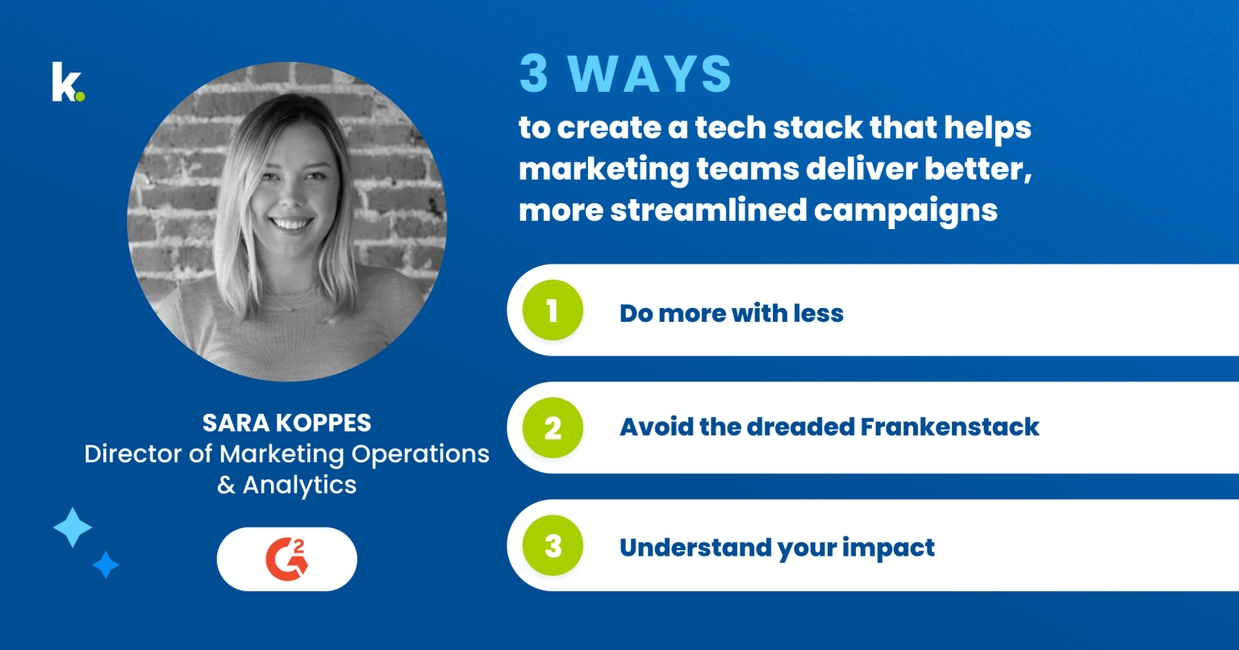 G2 Sara Koppes, Director of Marketing Operations & Analytics