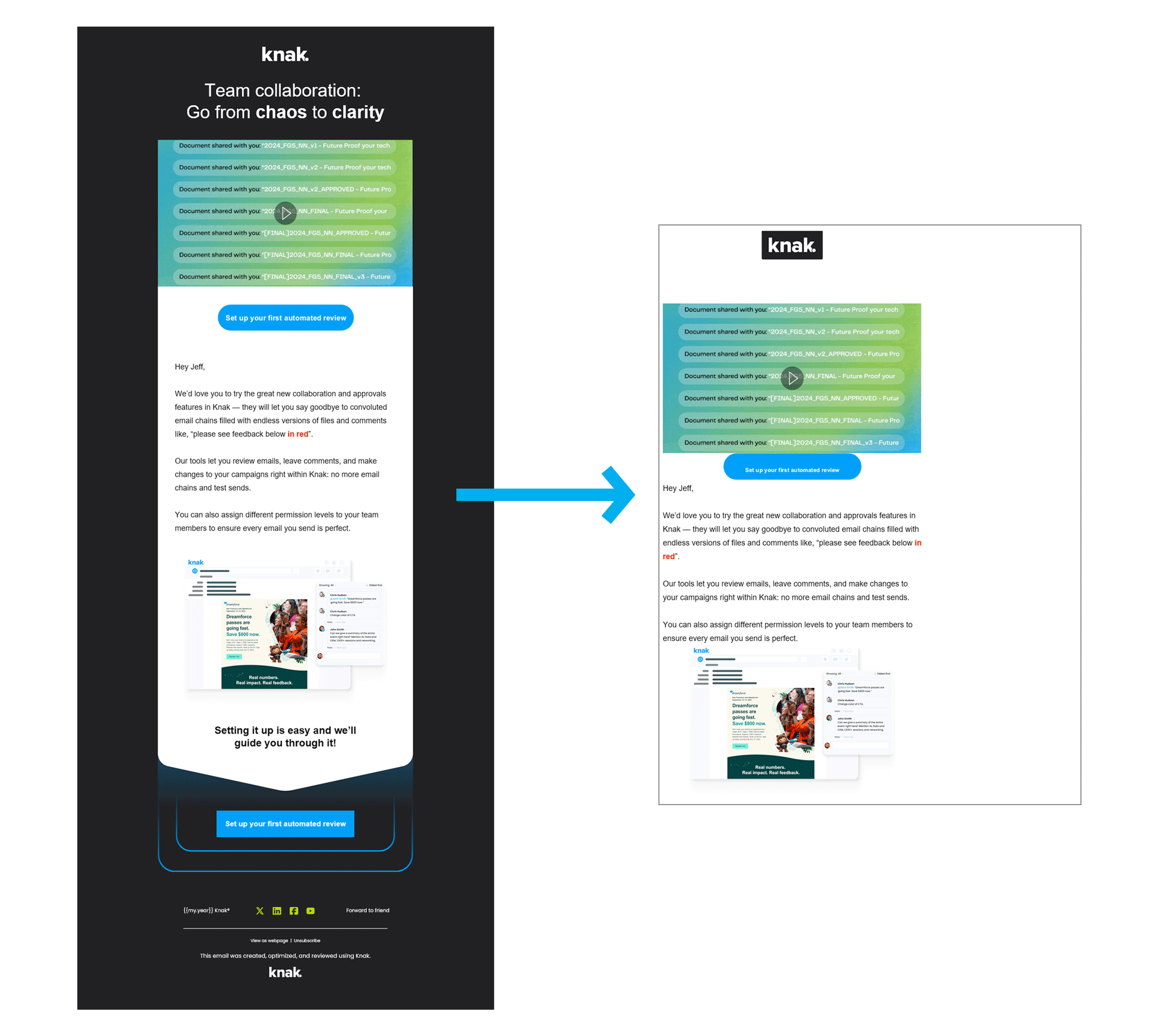 After Template Import