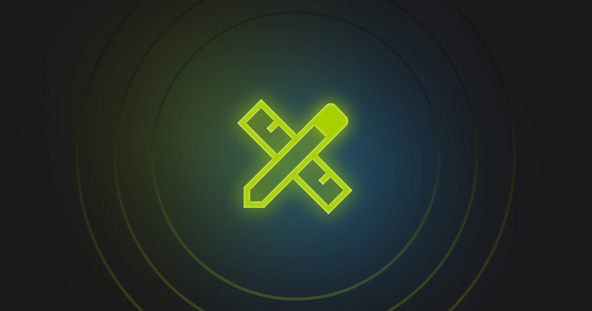 graphic of a pencil and a ruler forming an x