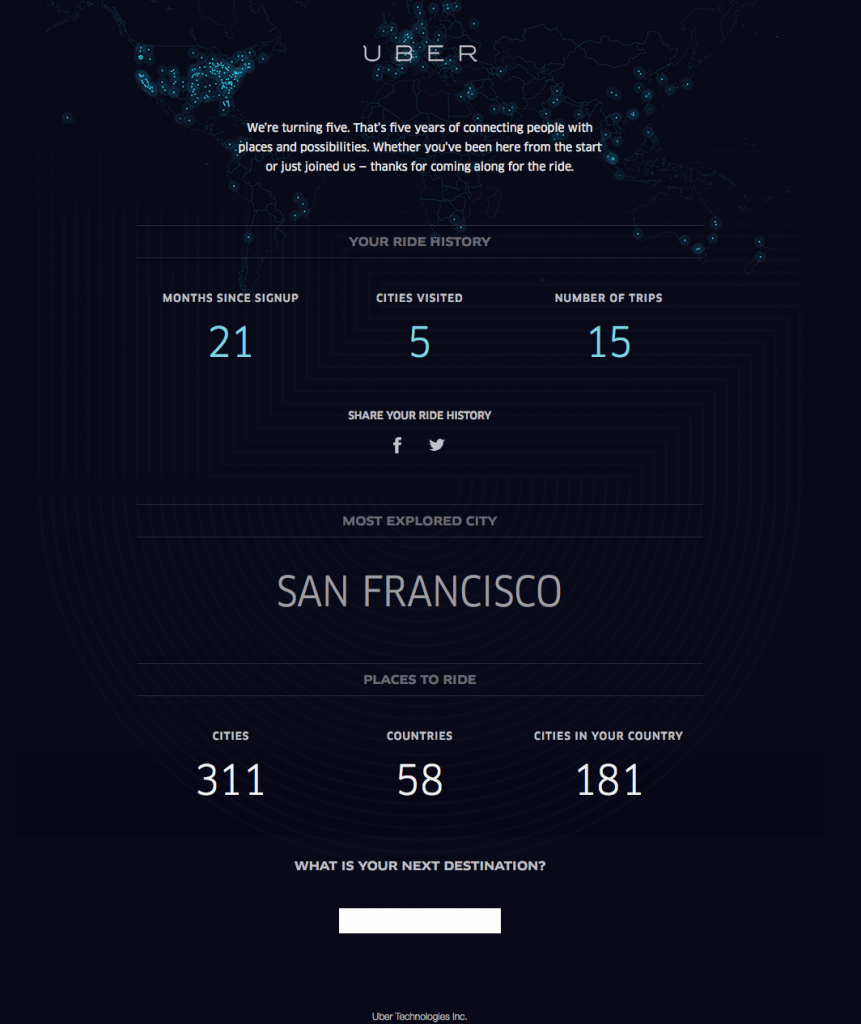 Uber email