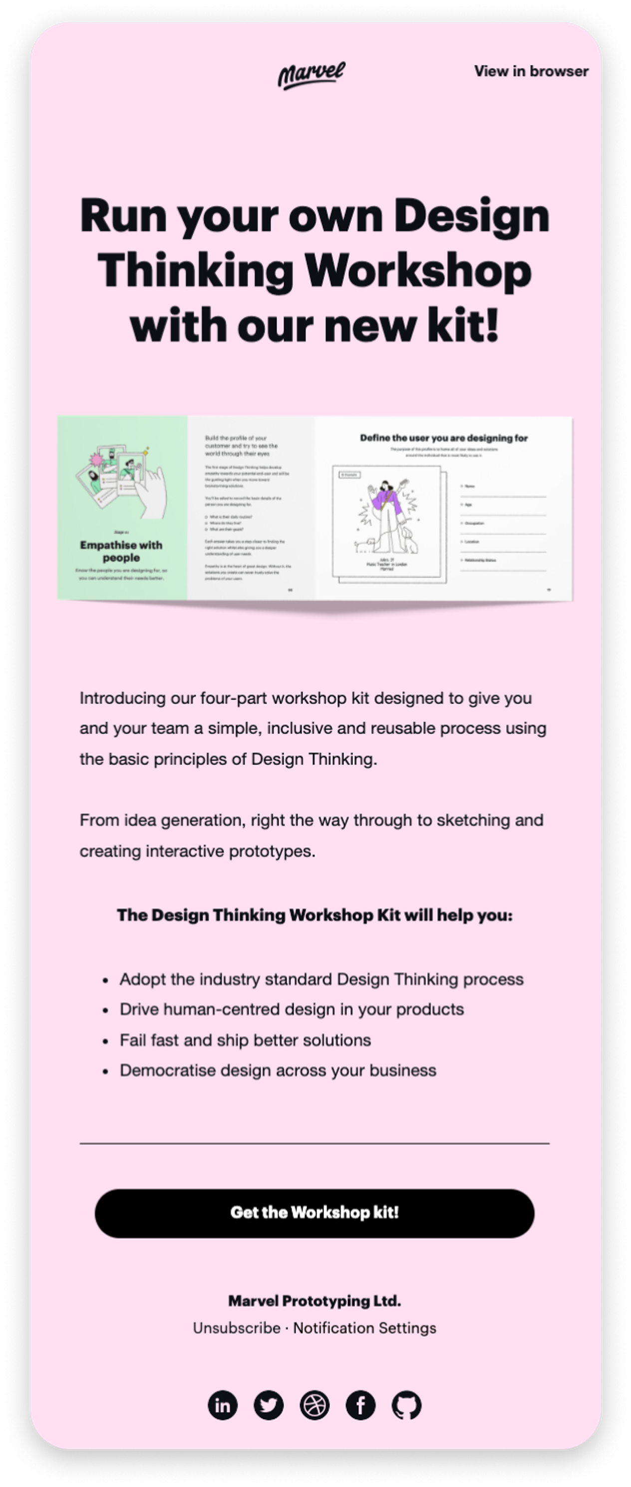 Marvel Prototyping – Design Thinking Workshop Kit