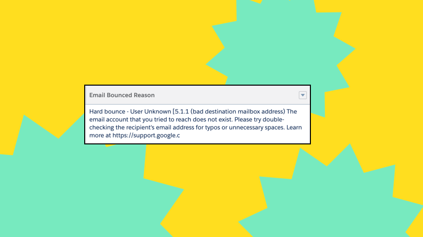 Pardot Email Bounce reason