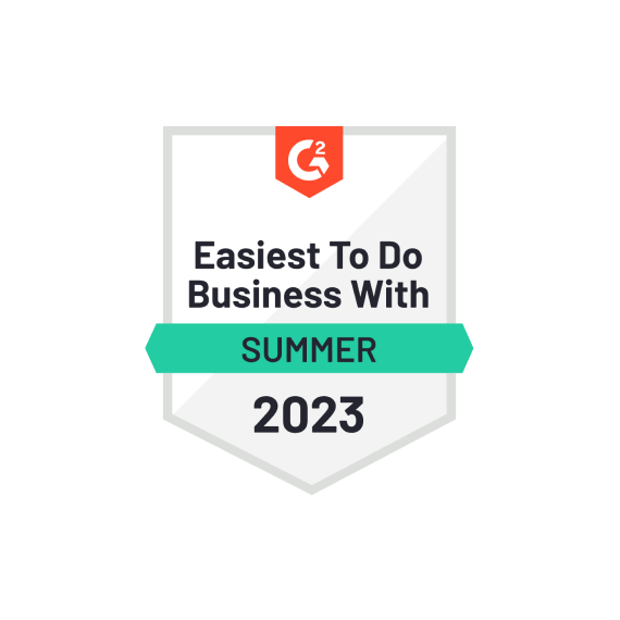 badge-G2 2023 Summer - Easiest To Do Business With badge