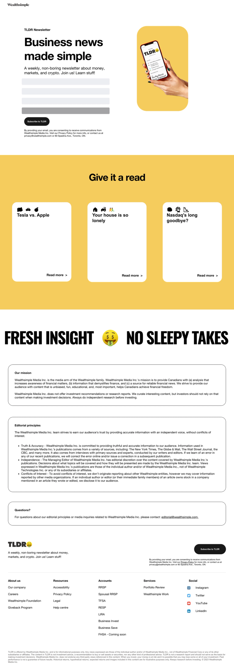 Email example