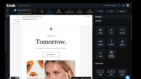 Marketo Email Gifs - Working with Knak
