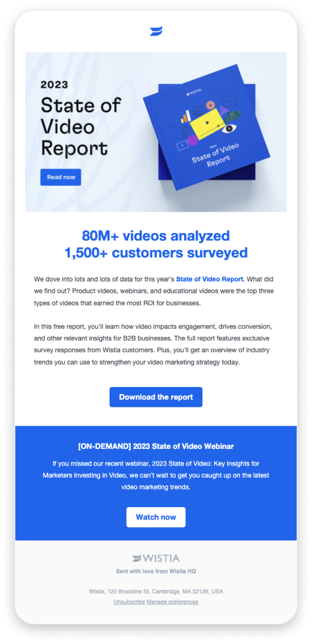 Wistia – 2023 State of Video Report
