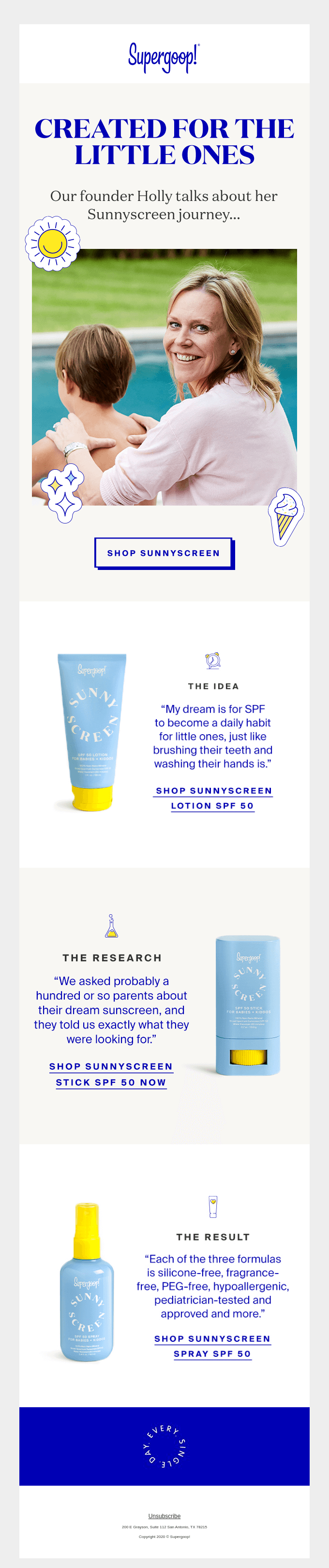 Supergoop Email Example
