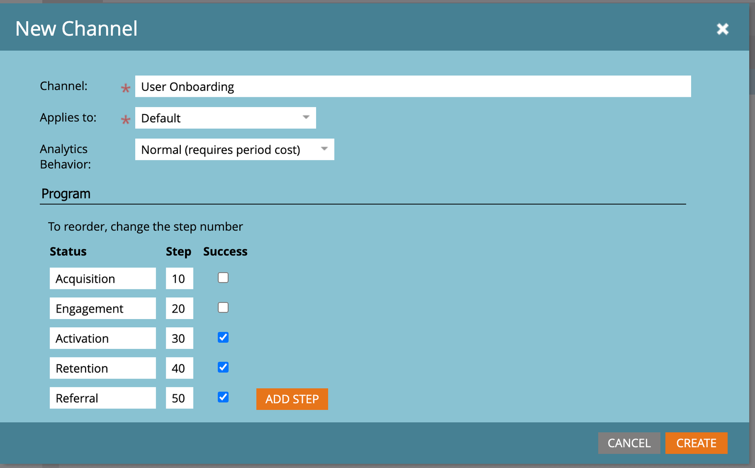 custom channel for marketo