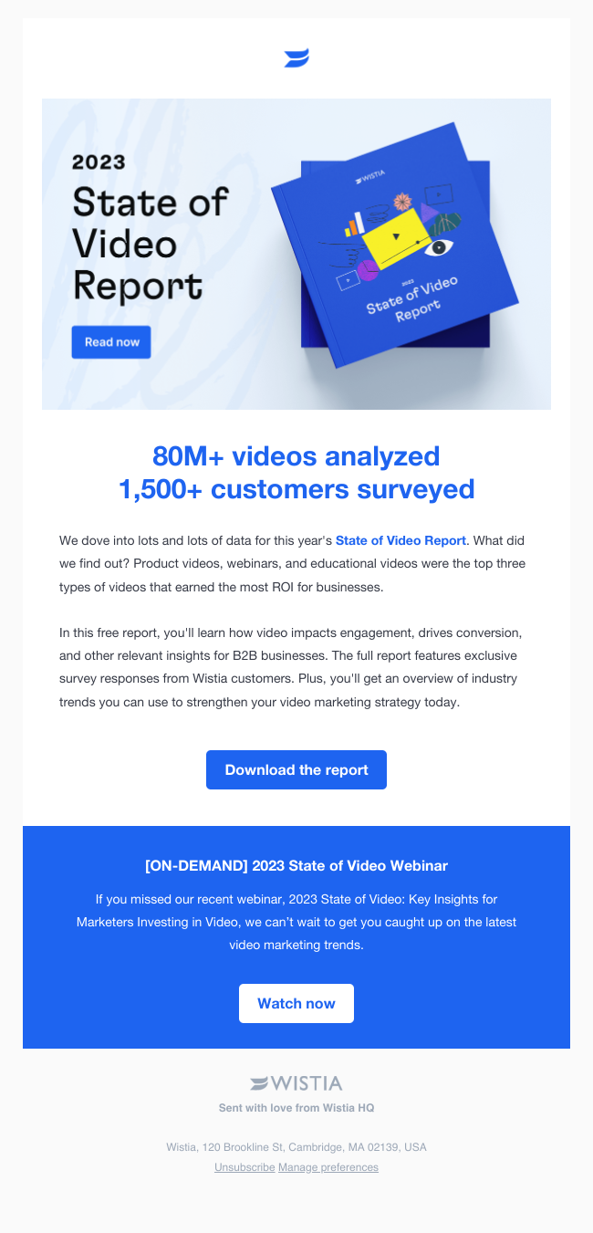 Wistia - State of Video 2023 Report