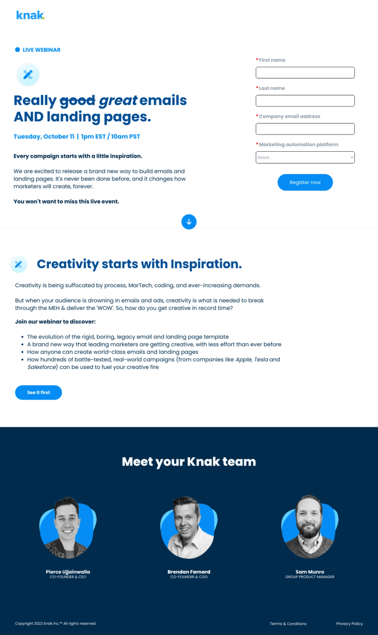 Email example