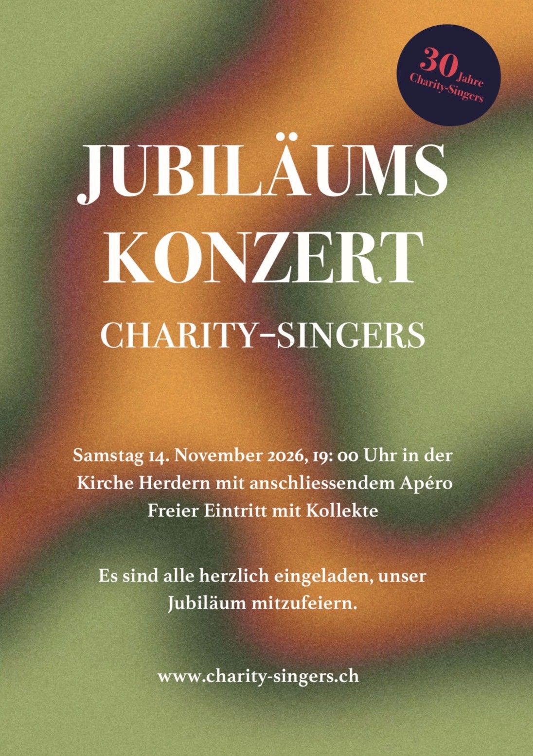 Jubiläumskonzert 30 Jahre Charity-Singers