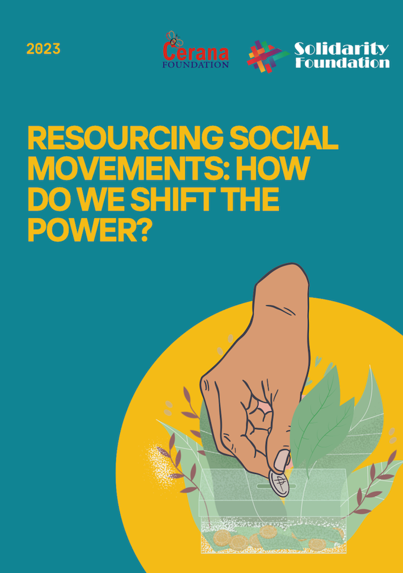 Cover image of the report on Resourcing Social Movements