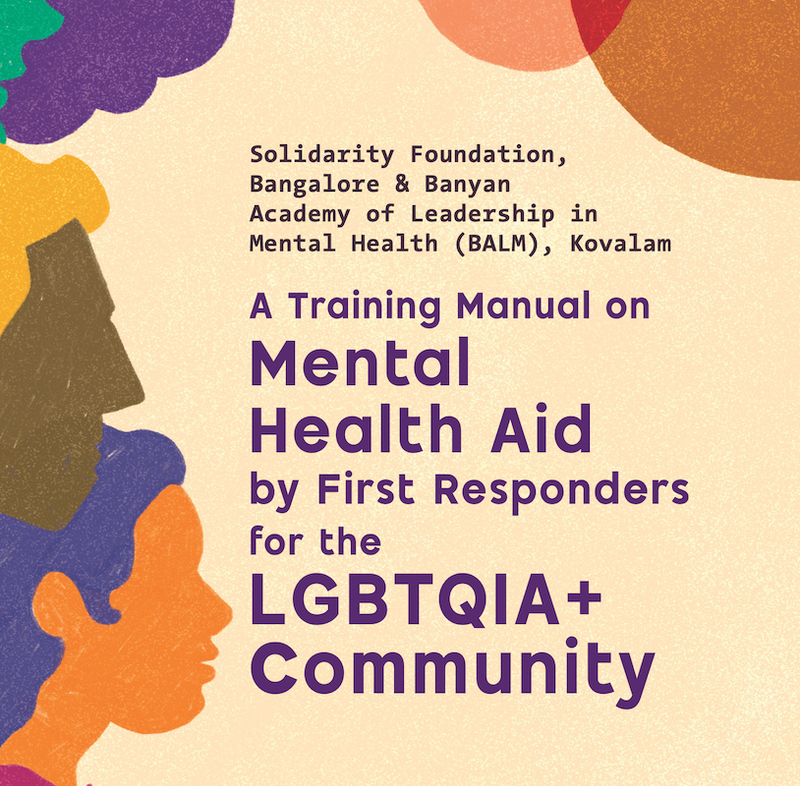 Cover of Report on Mental Health Aid by First Responders for the LGBTQIA+ community