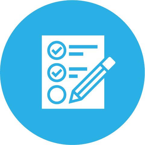 Checklist with pencil