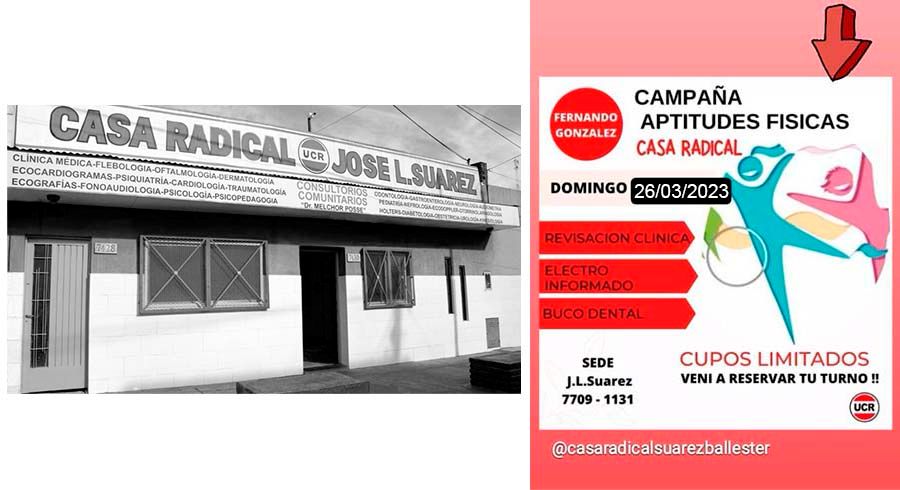 Apto físico en la Casa Radical