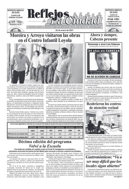 Portada de la edición del 22 de enero 2021