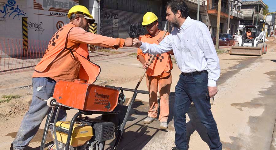 Avanza la cuarta etapa de remodelación integral de la Av. Presidente Perón
