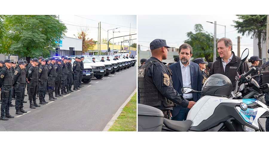 300 efectivos policiales y 18 vehículos llegaron a San Martín para reforzar la seguridad