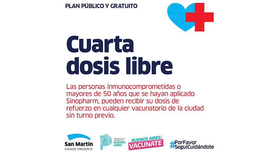 Vacuna contra el COVID-19 – 4ta. dosis