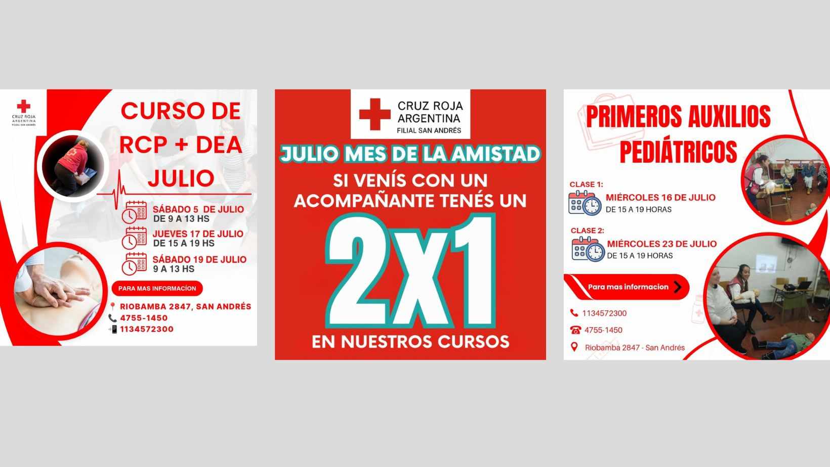 Julio en la Cruz Roja San Andrés