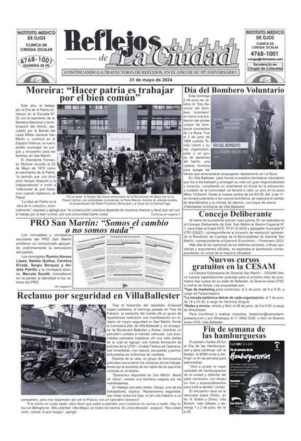 Portada de la edición del 31 de mayo 2024