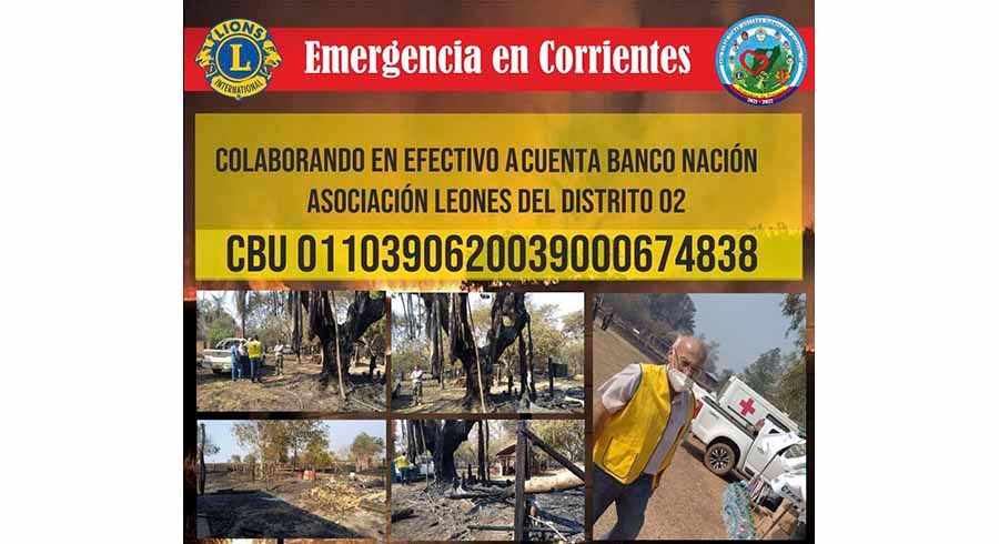 San Martín colabora con Corrientes