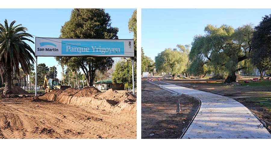 Avanza la transformación del Parque Yrigoyen
