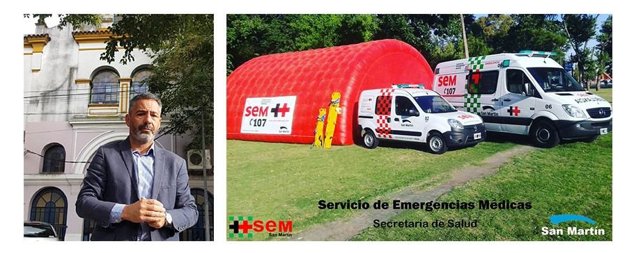 Petrillo, por el funcionamiento del Servicio de Emergencias Médicas Municipal