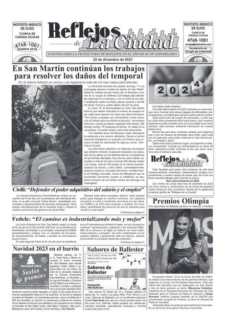 Portada de la edición del 22 de diciembre 2023