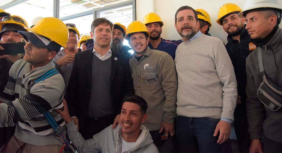 Moreira y Kicillof recorrieron las obras del Parque Escuela Costa Esperanza