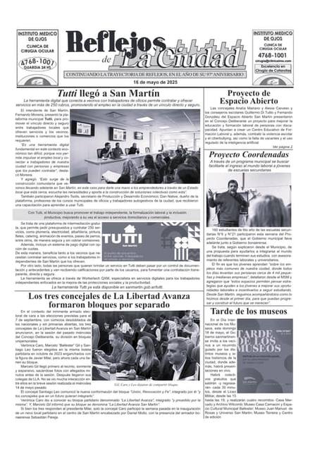 Portada de la edición del 16 de mayo 2025