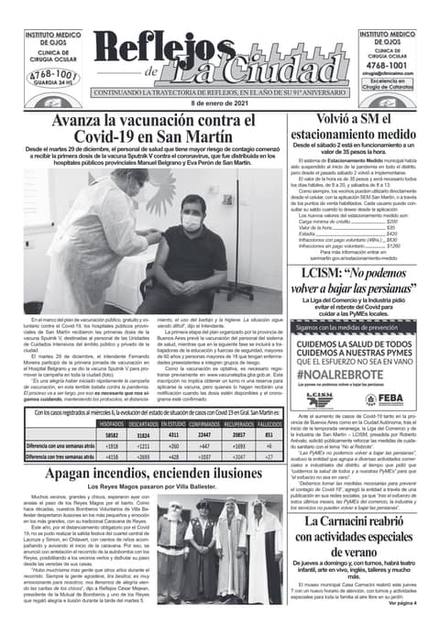 Portada de la edición del 8 de enero 2021