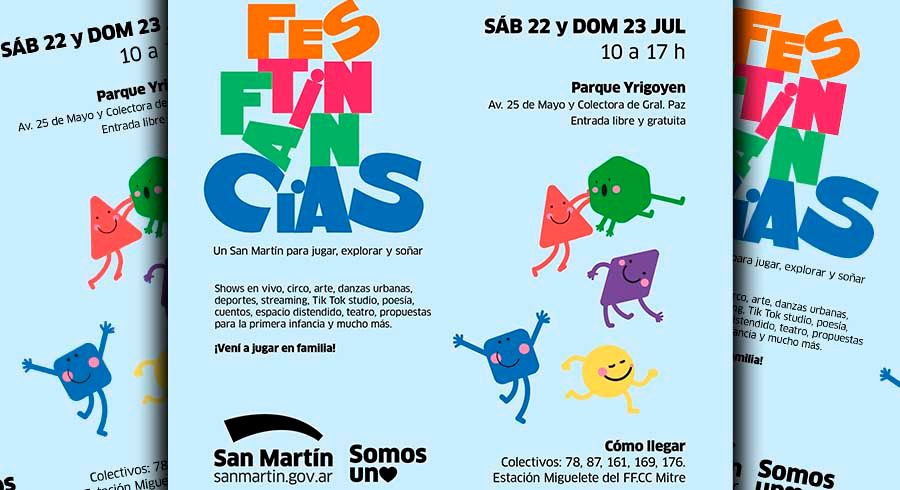 Festinfancias en el nuevo Parque Yrigoyen