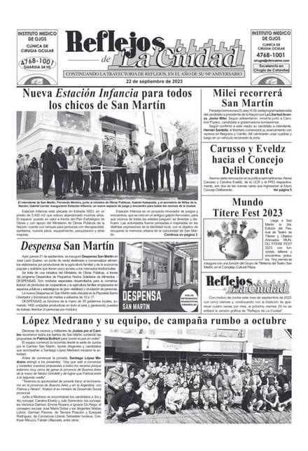 Portada de la edición del 22 de septiembre 2023